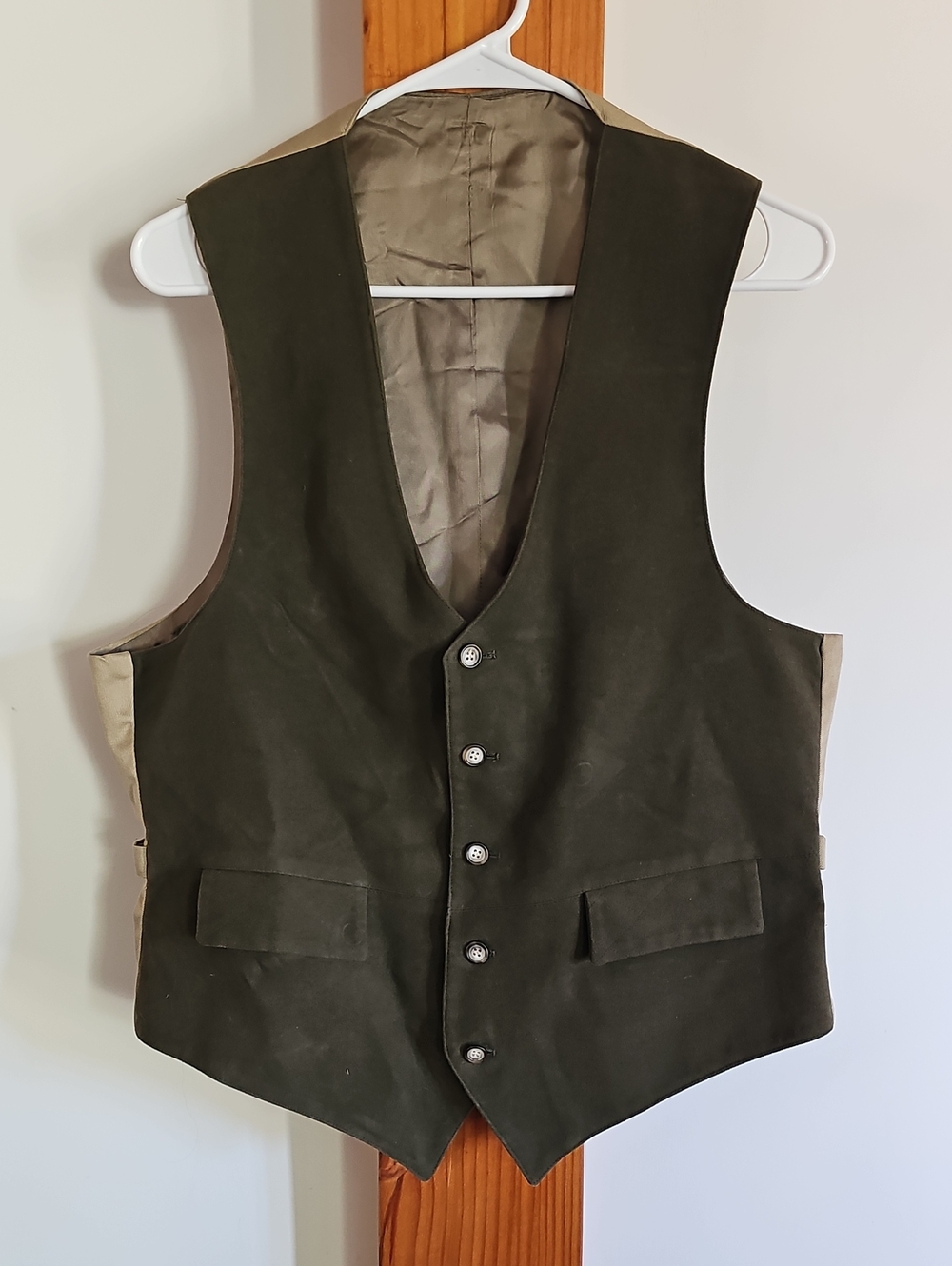 Vintage ORVIS Dark Olive Green Men's Vest